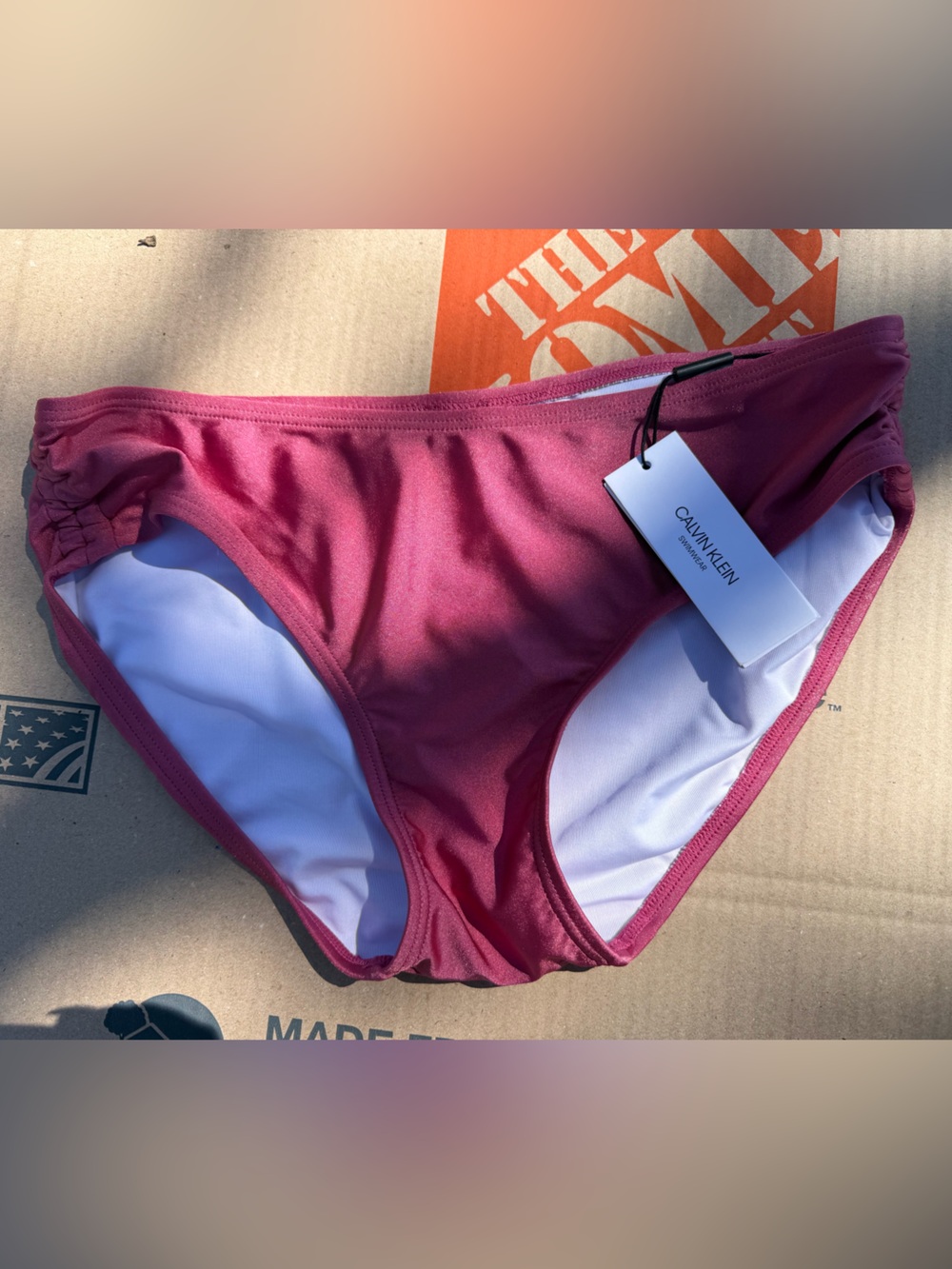 Calvin Klein Magenta Bikini Bottom